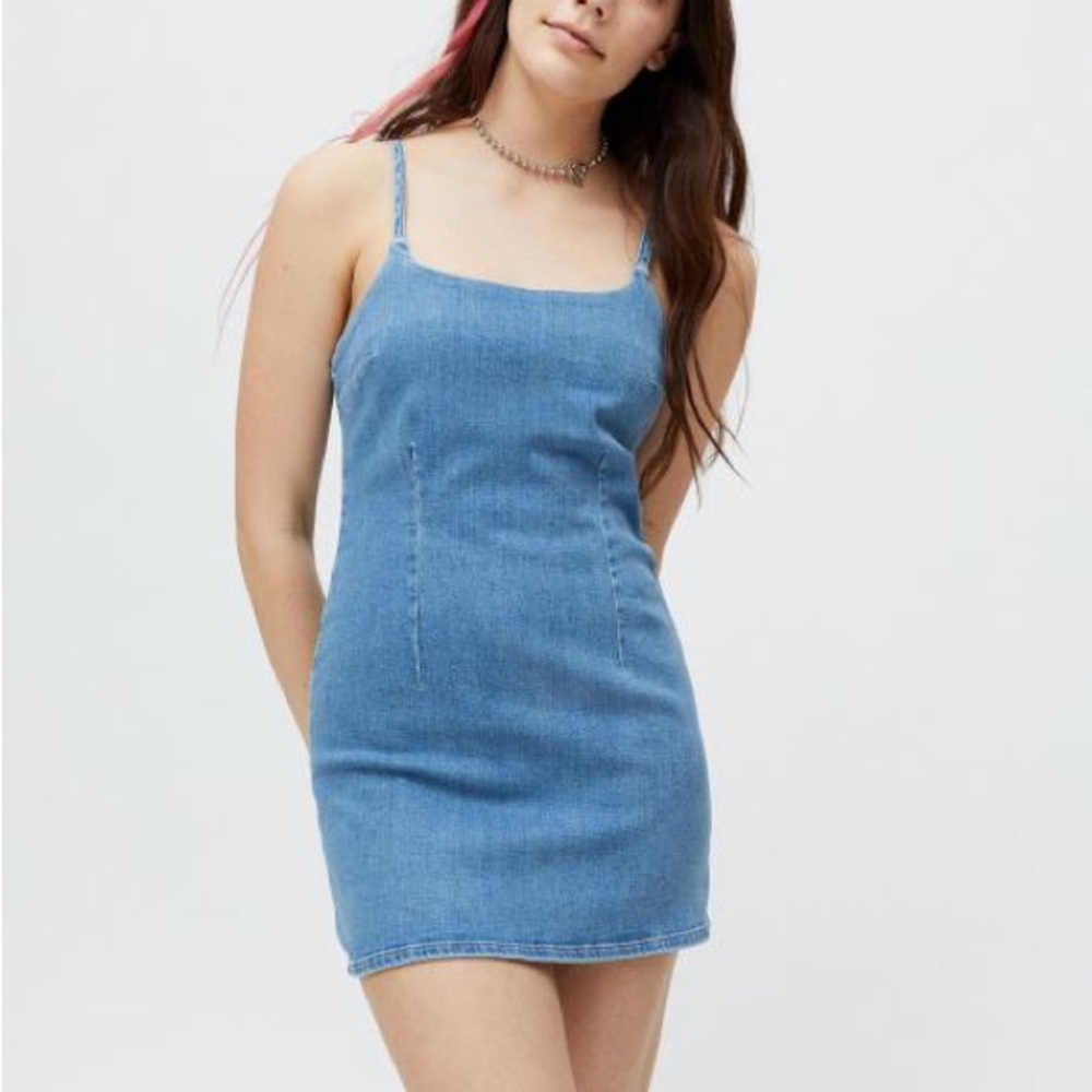 Blue Denim Mini Dress